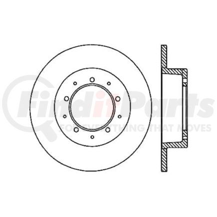 Centric 120.22002 Disc Brake Rotor Premium Brake Rotor