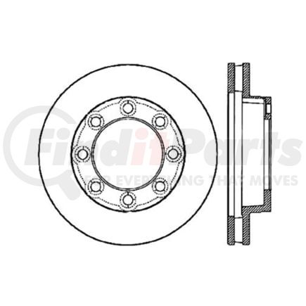 Centric 120.66003 Disc Brake Rotor Premium Brake Rotor