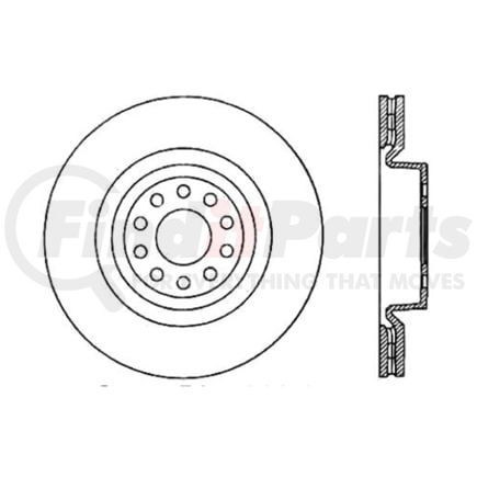 Centric 120.33092 Disc Brake Rotor Premium Brake Rotor
