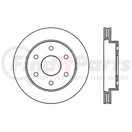 121.6604 by CENTRIC - C-TEK Standard Brake Rotor