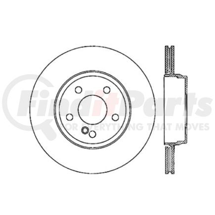 Centric 120.35079 Disc Brake Rotor Premium Brake Rotor