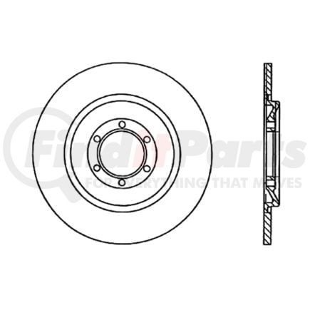 120.02003 by CENTRIC - Premium Brake Rotor