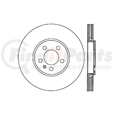120.33059 by CENTRIC - Centric Premium High Carbon Alloy Brake Rotor