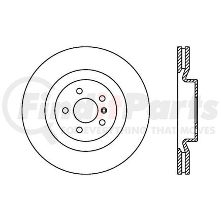 120.35095 by CENTRIC - Premium Brake Rotor