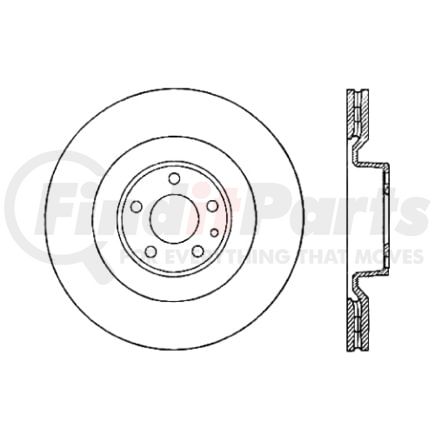 120.33095 by CENTRIC - Premium Brake Rotor