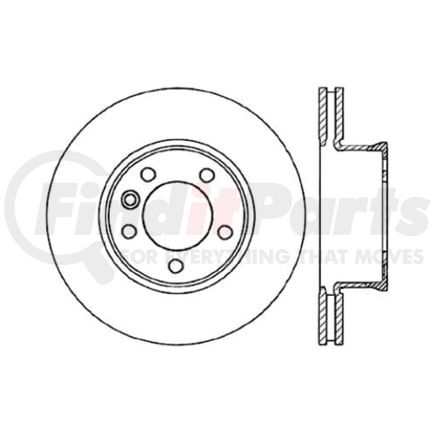 120.35074 by CENTRIC - Centric Premium High Carbon Alloy Brake Rotor