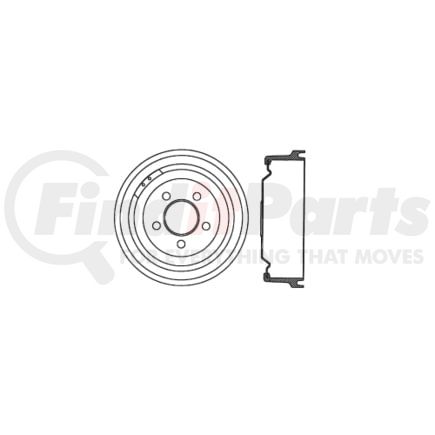 Centric 122.63020 Brake Drum Premium Brake Drum