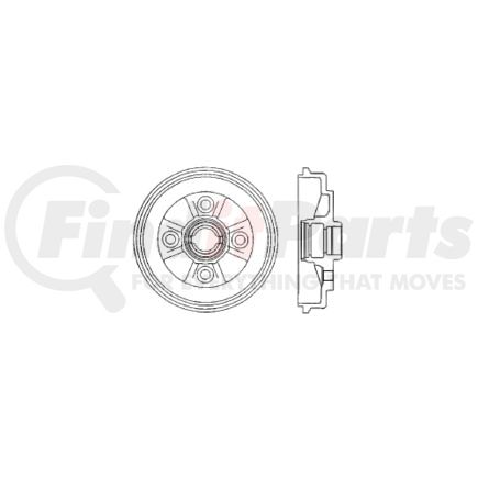 Centric 122.45020 Brake Drum Premium Brake Drum