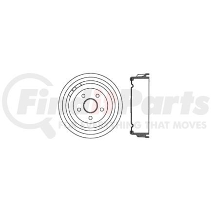 Centric 122.65007 Brake Drum Premium Brake Drum