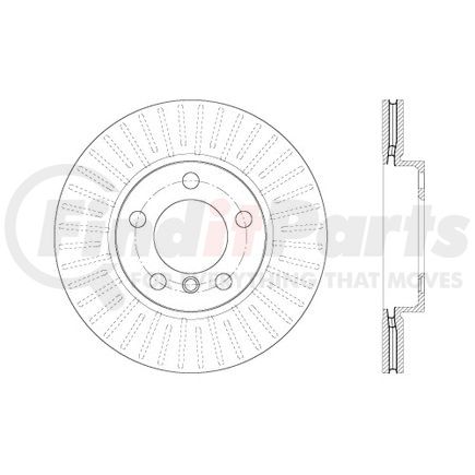 Centric 120.34136 Premium Brake Rotor