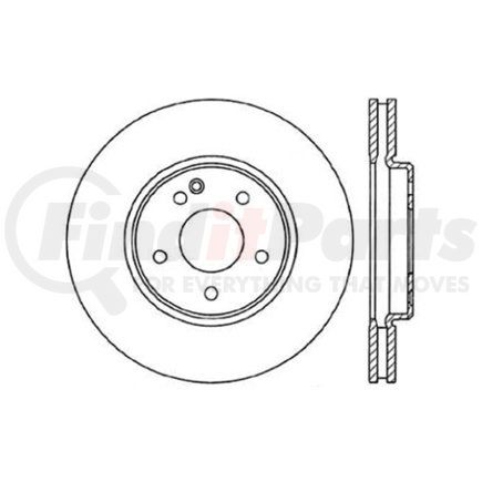 120.35035 by CENTRIC - Premium Brake Rotor