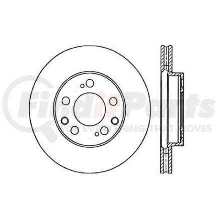 120.37006 by CENTRIC - Premium Brake Rotor