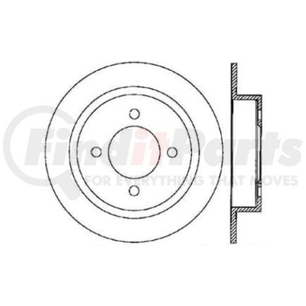Centric 120.42054 Disc Brake Rotor Premium Brake Rotor