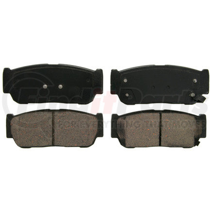 ZD954 by WAGNER - QuickStop Ceramic Disc Brake Pad Set