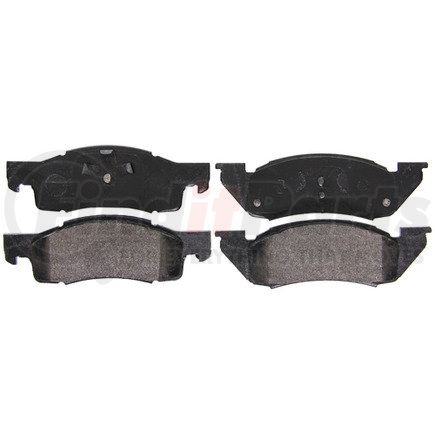 ZX344 by WAGNER - QuickStop Semi-Metallic Disc Brake Pad Set