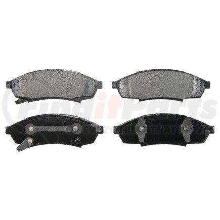 ZX376 by WAGNER - QuickStop Semi-Metallic Disc Brake Pad Set