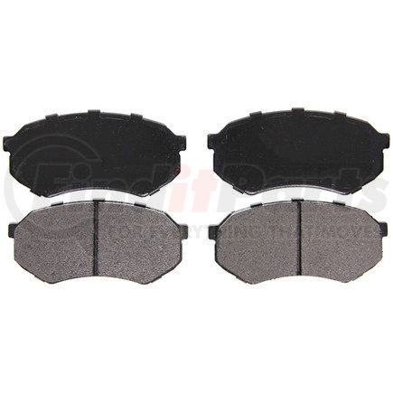 ZX389 by WAGNER - QuickStop Semi-Metallic Disc Brake Pad Set