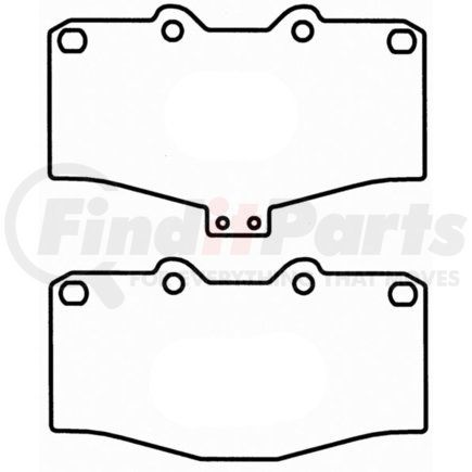 PD410 by WAGNER - DISC PAD SET