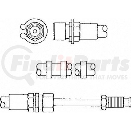 F119660 by WAGNER - BRAKE HOSE