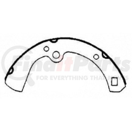 PAB371 by WAGNER - BRAKE SHOE SET