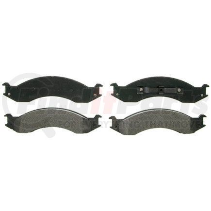 ZX557 by WAGNER - QuickStop Semi-Metallic Disc Brake Pad Set