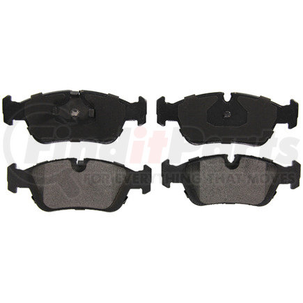 ZX558 by WAGNER - QuickStop Semi-Metallic Disc Brake Pad Set