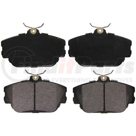 ZX598 by WAGNER - QuickStop Semi-Metallic Disc Brake Pad Set