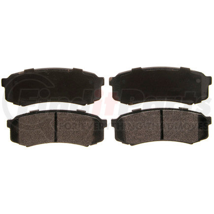 ZX606 by WAGNER - QuickStop Semi-Metallic Disc Brake Pad Set