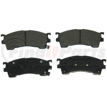 ZX637 by WAGNER - QuickStop Semi-Metallic Disc Brake Pad Set