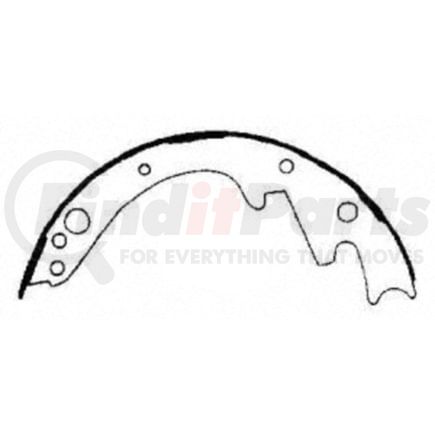 PAB343 by WAGNER - BRAKE SHOE SET
