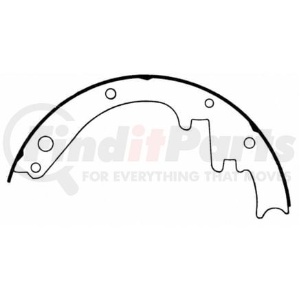 Wagner PAB227 Drum Brake Shoe BRAKE SHOE SET