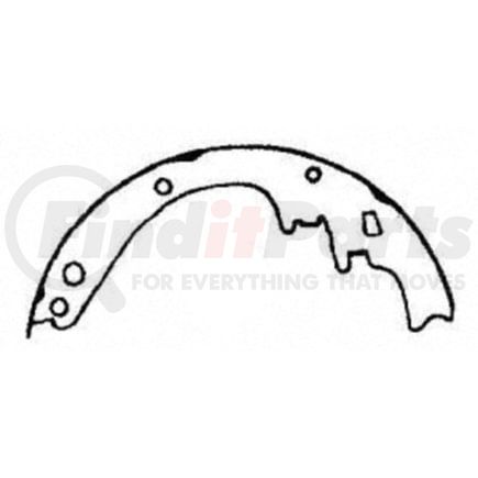 PAB363 by WAGNER - ThermoQuiet Drum Brake Shoe Set
