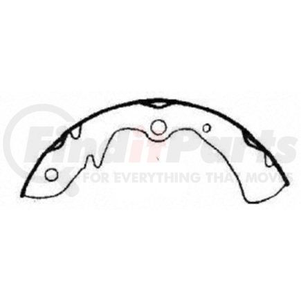 PAB451R by WAGNER - BRAKE SHOE SET