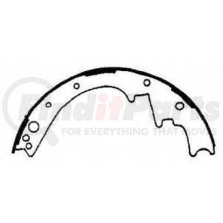 PAB335 by WAGNER - ThermoQuiet Drum Brake Shoe Set