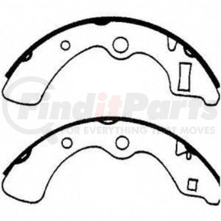 PAB536 by WAGNER - BRAKE SHOE SET