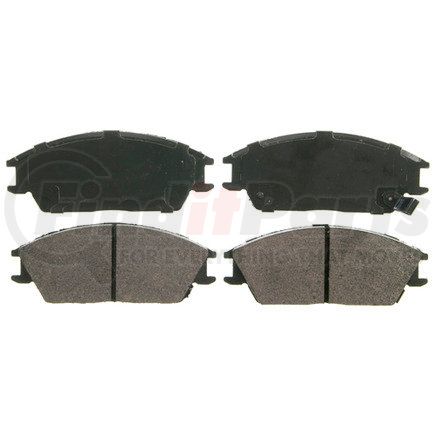 ZX497 by WAGNER - QuickStop Semi-Metallic Disc Brake Pad Set