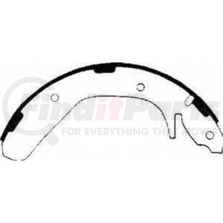PAB492 by WAGNER - BRAKE SHOE SET
