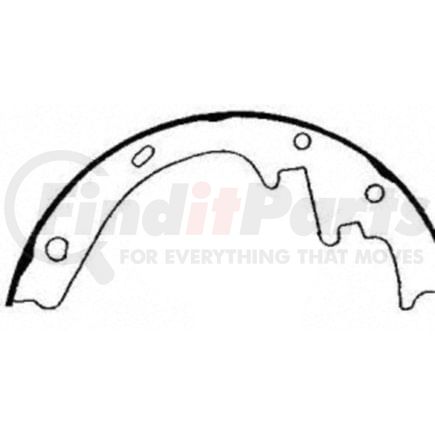 PAB482 by WAGNER - ThermoQuiet Drum Brake Shoe Set
