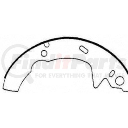 PAB566 by WAGNER - Wagner ThermoQuiet PAB566 Drum Brake Shoe Set