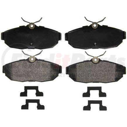 ZX1082 by WAGNER - QuickStop Semi-Metallic Disc Brake Pad Set