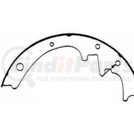 PAB481 by WAGNER - ThermoQuiet Drum Brake Shoe Set