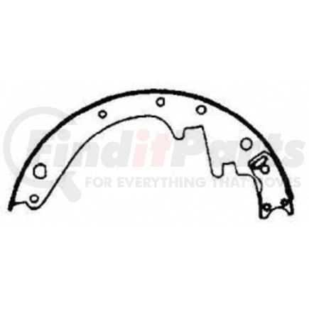 PAB283 by WAGNER - ThermoQuiet Drum Brake Shoe Set