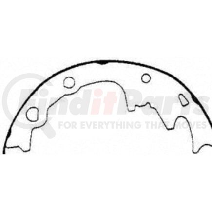PAB474 by WAGNER - ThermoQuiet Drum Brake Shoe Set