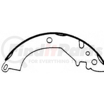 Wagner PAB499 Drum Brake Shoe BRAKE SHOE SET