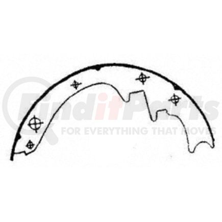 Wagner PAB169 Drum Brake Shoe PAB169R