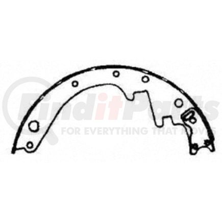PAB282 by WAGNER - BRAKE SHOE SET
