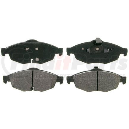 ZX869 by WAGNER - QuickStop Semi-Metallic Disc Brake Pad Set