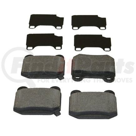 087-1708 by BECK ARNLEY - SEMI-MET BRAKE PADS