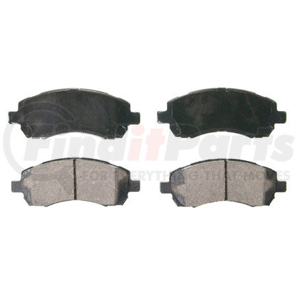 ZD722 by WAGNER - QuickStop Ceramic Disc Brake Pad Set