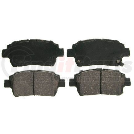 ZD822 by WAGNER - QuickStop Ceramic Disc Brake Pad Set